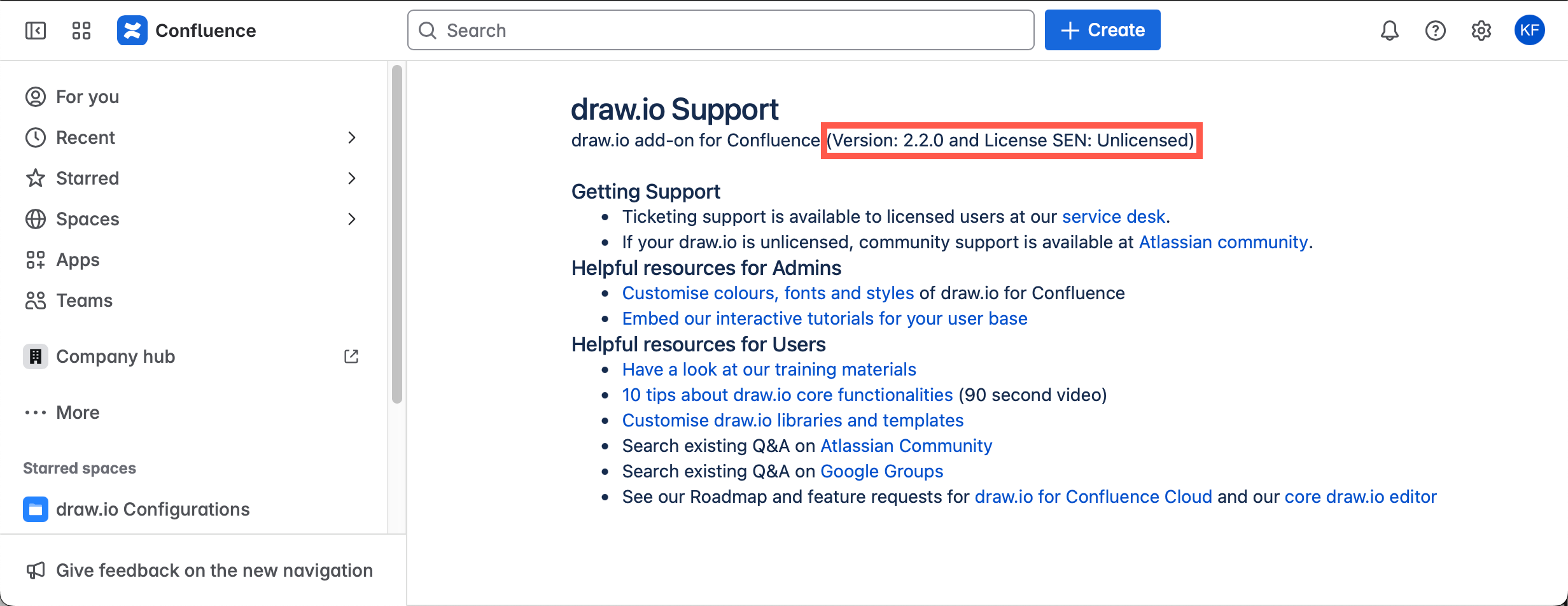 draw.io app settings in Jira Cloud