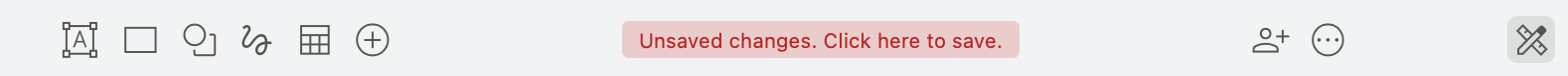 Click on the unsaved changes warning in the toolbar draw.io in simple mode to choose a location to store your diagram file